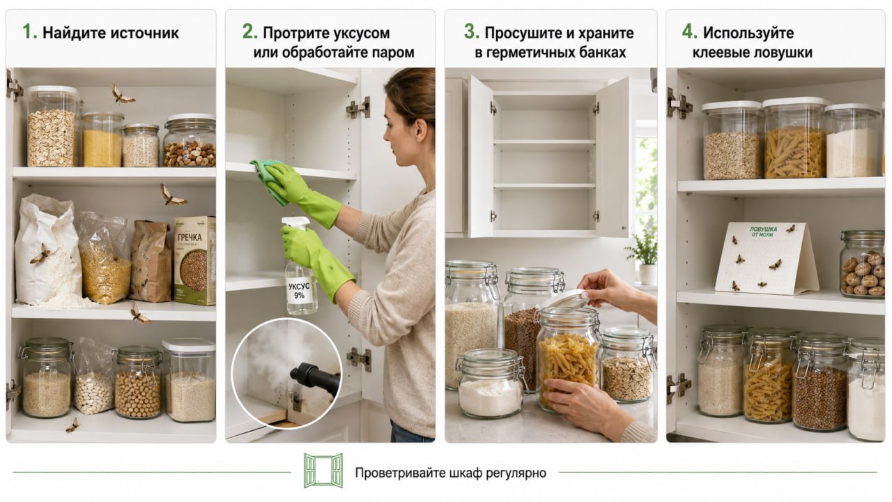 Как избавиться от пищевой моли